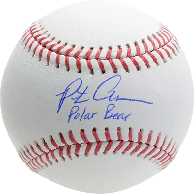 Pete Alonso New York Mets Autographed Baseball with "Polar Bear" Inscription