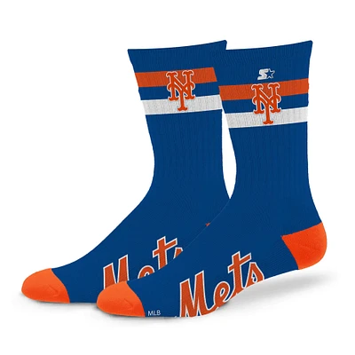 Chaussettes unisexes Starter New York Mets Team Color Two-Stripe Crew
