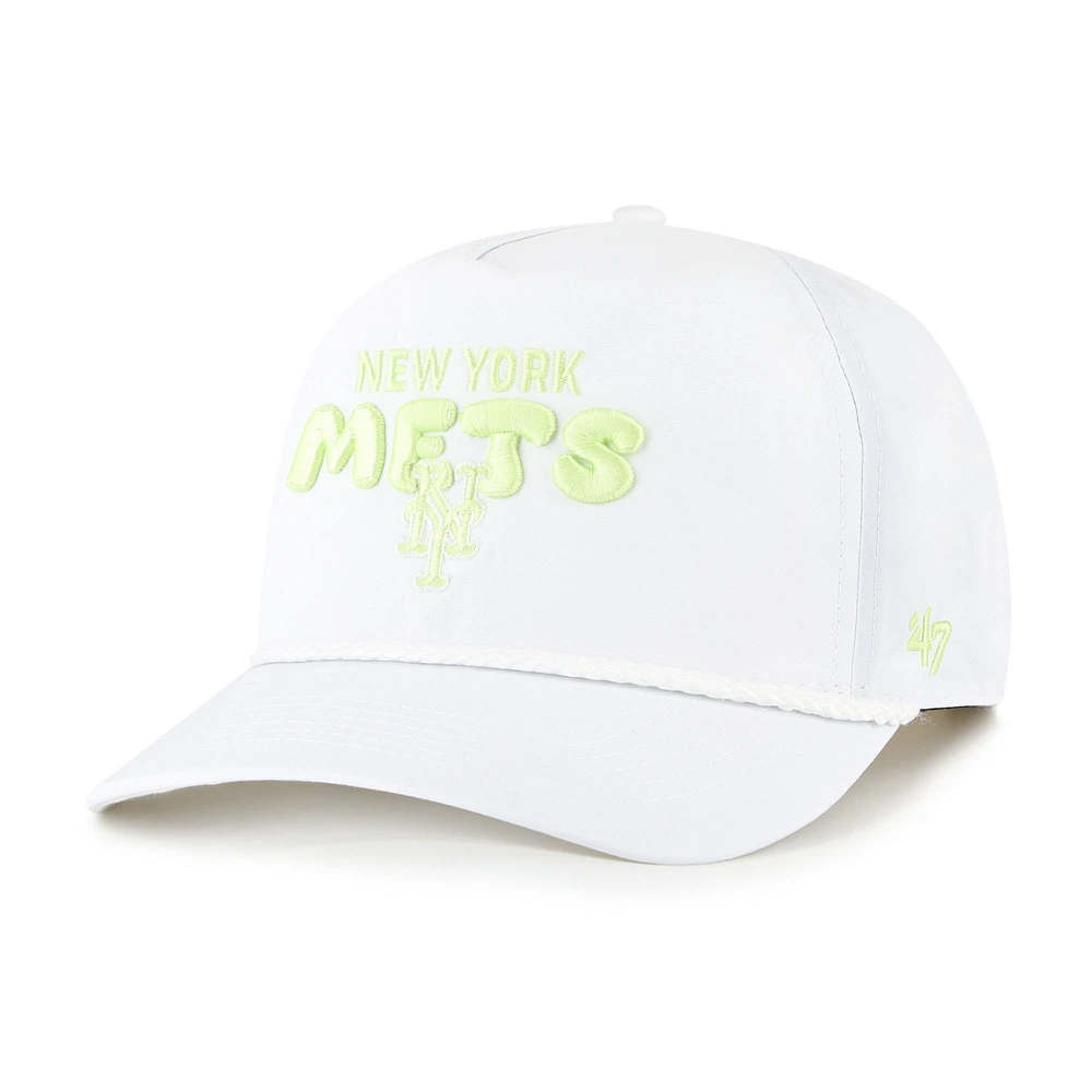 Women's '47 White New York Mets Bright Side Adjustable Hitch Hat
