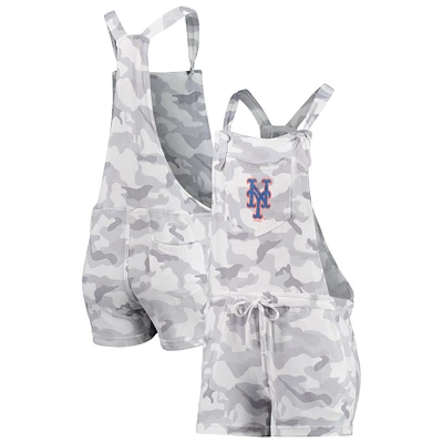 Salopette barboteuse camouflage Concepts Sport gris New York Mets pour femmes