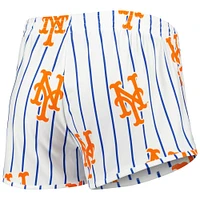 Women's Concepts Sport White New York Mets Reel Allover Print Tank Top & Shorts Sleep Set