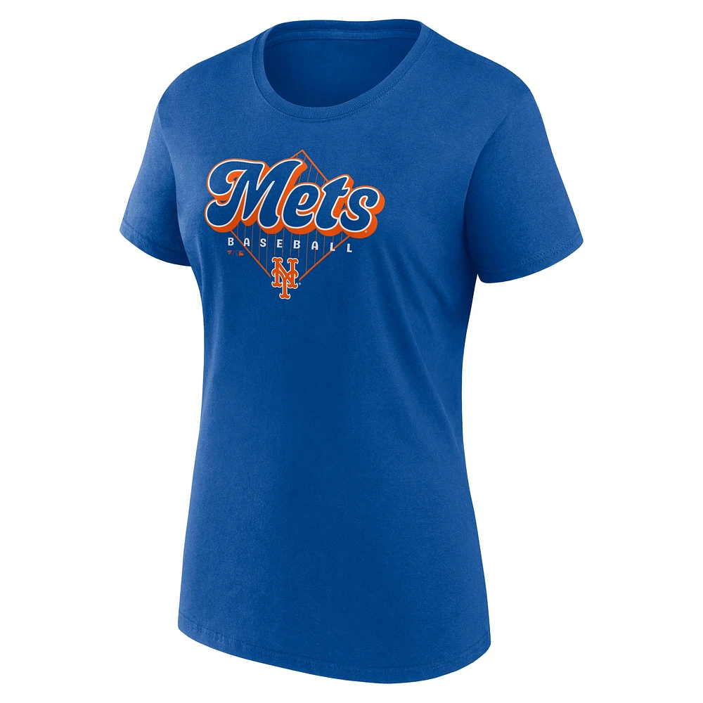 Women's Fanatics Royal New York Mets Cotton T-Shirt