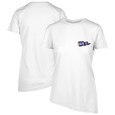 T-shirt blanc pour femme Levelwear New York Mets Birch Rafters