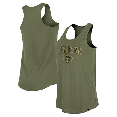 Women's New Era Olive York Mets Armed Forces Day Tank Top