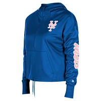 Women's New Era Royal York Mets Half-Zip Hoodie