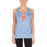 Women's New Era Royal York Mets Space Dye Keyhole Back Tank Top