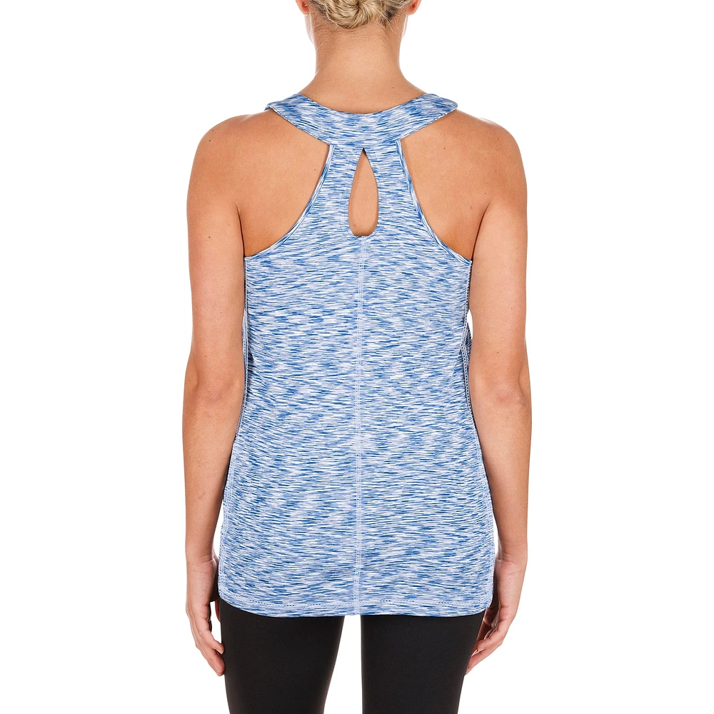 Women's New Era Royal York Mets Space Dye Keyhole Back Tank Top