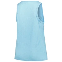 Women's Soft as a Grape Light Blue New York Mets Plus Curvy High Neck Tri-Blend Tank Top