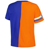T-shirt Starter Royal/Orange New York Mets Power Move pour femmes