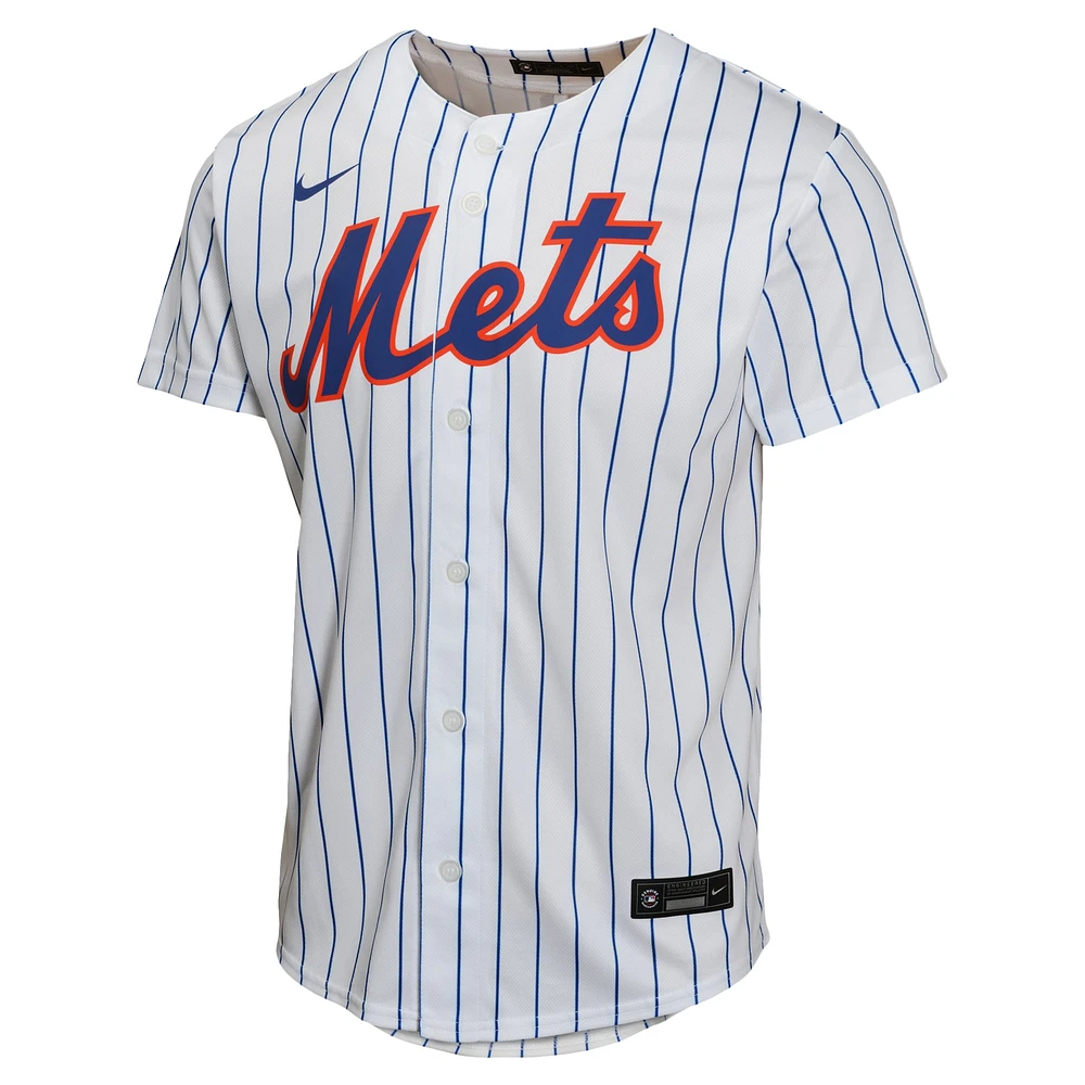 Youth Nike Francisco Lindor White New York Mets Home Game Player Jersey