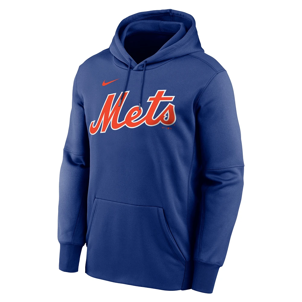 Sweat à capuche Nike Juan Soto Royal New York Mets avec nom et numéro pour jeune