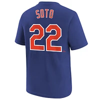 Youth Nike Juan Soto Royal New York Mets Name & Number T-Shirt
