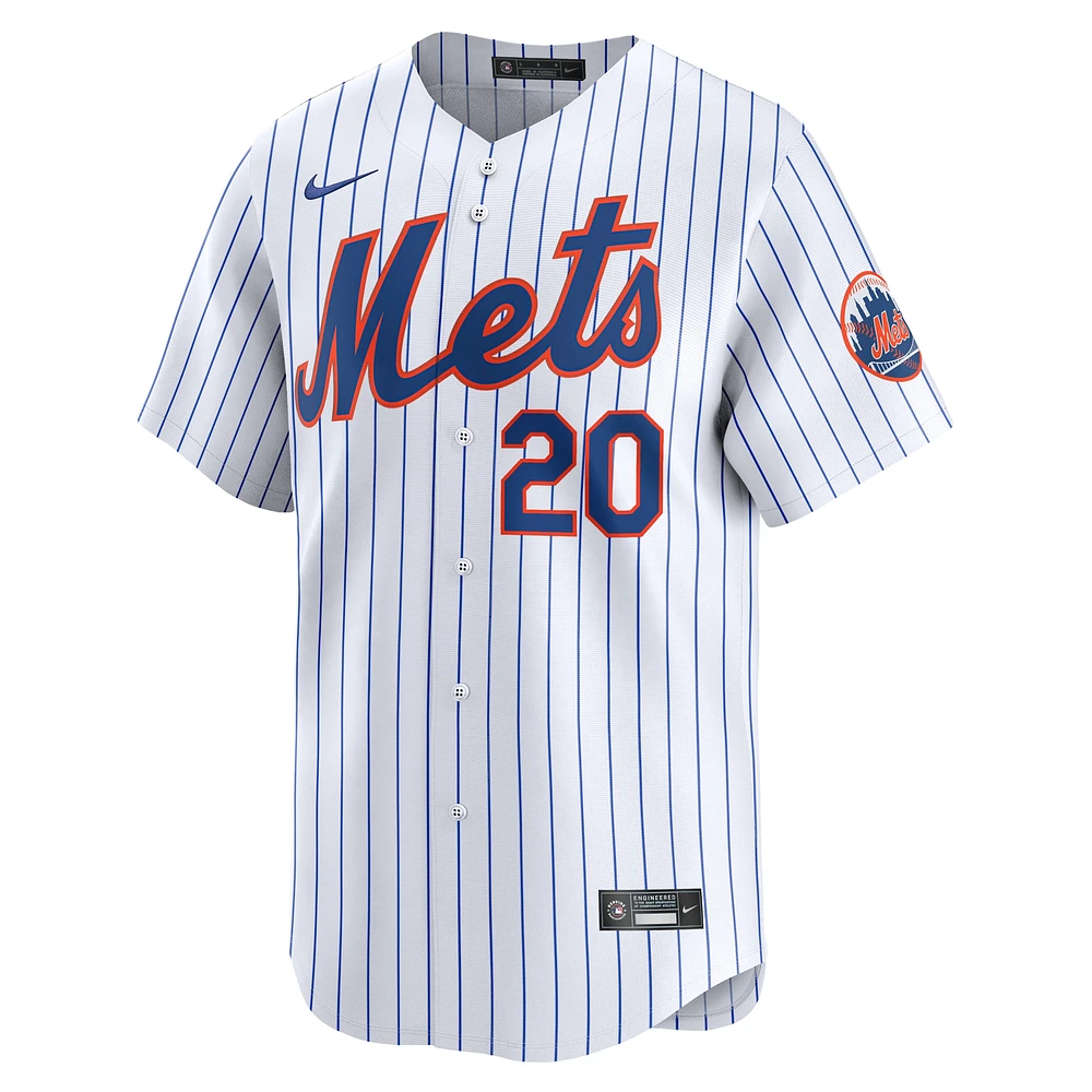 Youth Nike Pete Alonso White New York Mets Home Limited Player Jersey