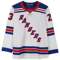 Adam Fox New York Rangers Autographed White adidas Authentic Jersey with "No Quit in NY" Inscription