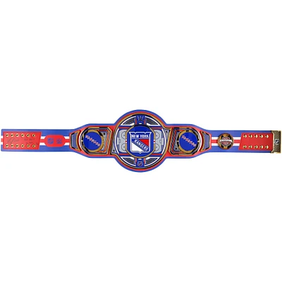 Adam Fox New York Rangers Autographed WWE Legacy Title Belt with "No Quit in NY" Inscription - Limited Edition #1/5