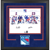 Brian Leetch & Adam Fox New York Rangers Autographed Deluxe Framed 16" x 20" Dual Photograph