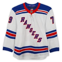 K'Andre Miller New York Rangers Game-Used #79 White Set 2 Jersey from the 2024-25 NHL Season