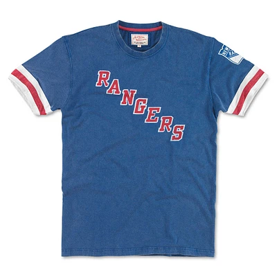T-shirt bleu avec télécommande des Rangers de New York pour hommes American Needle