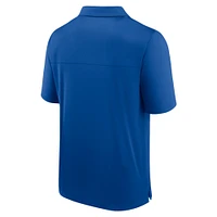 Men's  Blue New York Rangers Left Side Block Polo