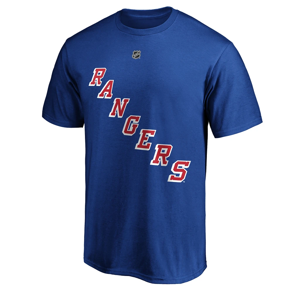 Men's Fanatics Alexis Lafreniere Blue New York Rangers Big & Tall Name Number T-Shirt