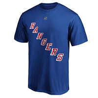 Men's Fanatics Alexis Lafreniere Blue New York Rangers Big & Tall Name Number T-Shirt
