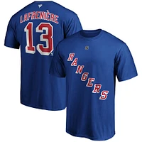 Men's Fanatics Alexis Lafreniere Blue New York Rangers Big & Tall Name Number T-Shirt