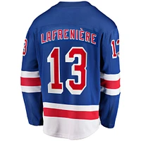Men's Fanatics Alexis Lafreniere Blue New York Rangers Home Premier Breakaway Player - Jersey