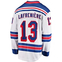 Men's Fanatics Alexis Lafreniere White New York Rangers Away Premier Breakaway Player Jersey