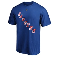 Men's Fanatics Artemi Panarin Blue New York Rangers Player Authentic Stack Name & Number T-Shirt