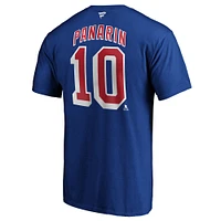 Men's Fanatics Artemi Panarin Blue New York Rangers Player Authentic Stack Name & Number T-Shirt