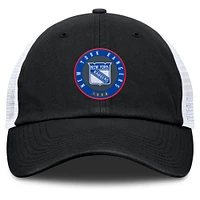 Men's Fanatics  Black/Gray New York Rangers Averie Trucker Adjustable Hat