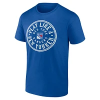 T-shirt local bleu Fanatics des Rangers de New York pour hommes