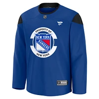 Men's Fanatics Blue New York Rangers Team Practice Jersey
