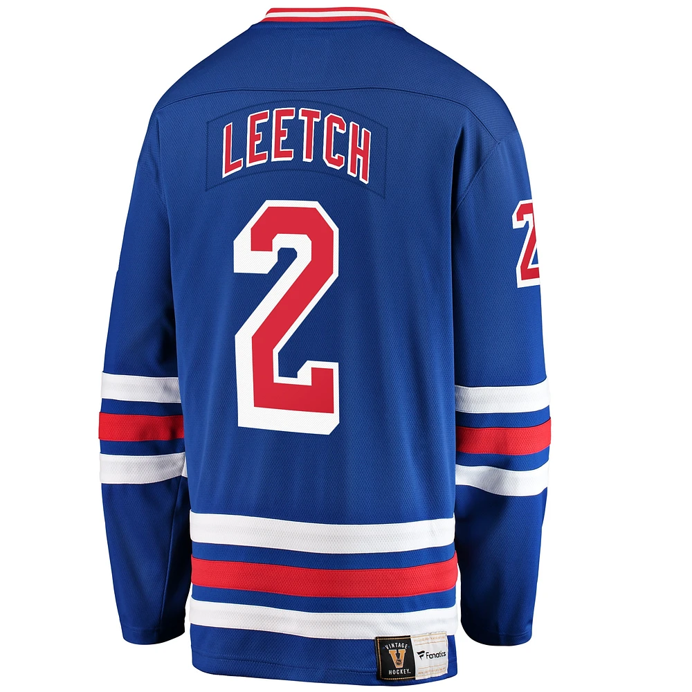 Men's Fanatics Brian Leetch Blue New York Rangers Premier Breakaway Retired