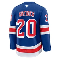 Maillot Fanatics Chris Kreider bleu pour homme des New York Rangers à domicile de qualité supérieure
