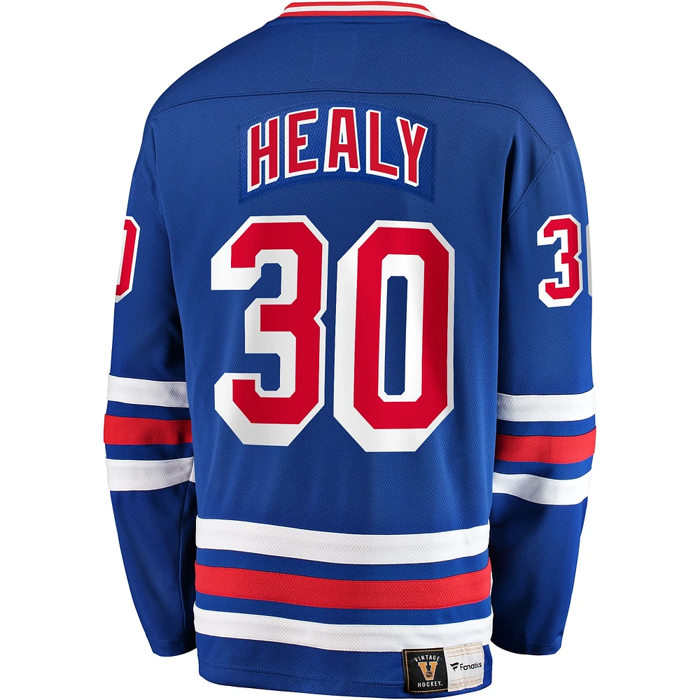 Men's Fanatics Glenn Healy Blue New York Rangers Premier Breakaway Retired Player Jersey