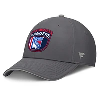 Men's Fanatics Gray New York Rangers Home Ice Flex Hat