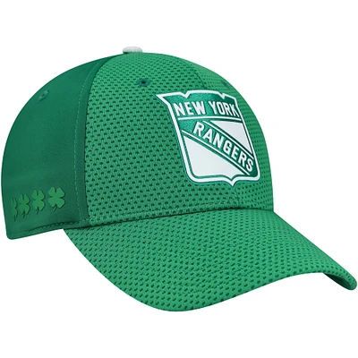 Casquette Flex authentique Pro de la Saint-Patrick des Rangers New York pour homme, Kelly Green Fanatics