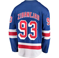Men's Fanatics Mika Zibanejad Blue New York Rangers Home Breakaway Player Jersey