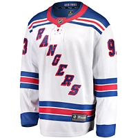 Men's Fanatics Mika Zibanejad White New York Rangers Away Premier Breakaway Player Jersey