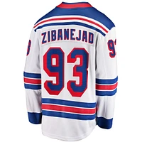 Men's Fanatics Mika Zibanejad White New York Rangers Away Premier Breakaway Player Jersey