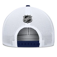Men's Fanatics Navy/Red New York Rangers Authentic Pro A-Frame Rink Adjustable Hat