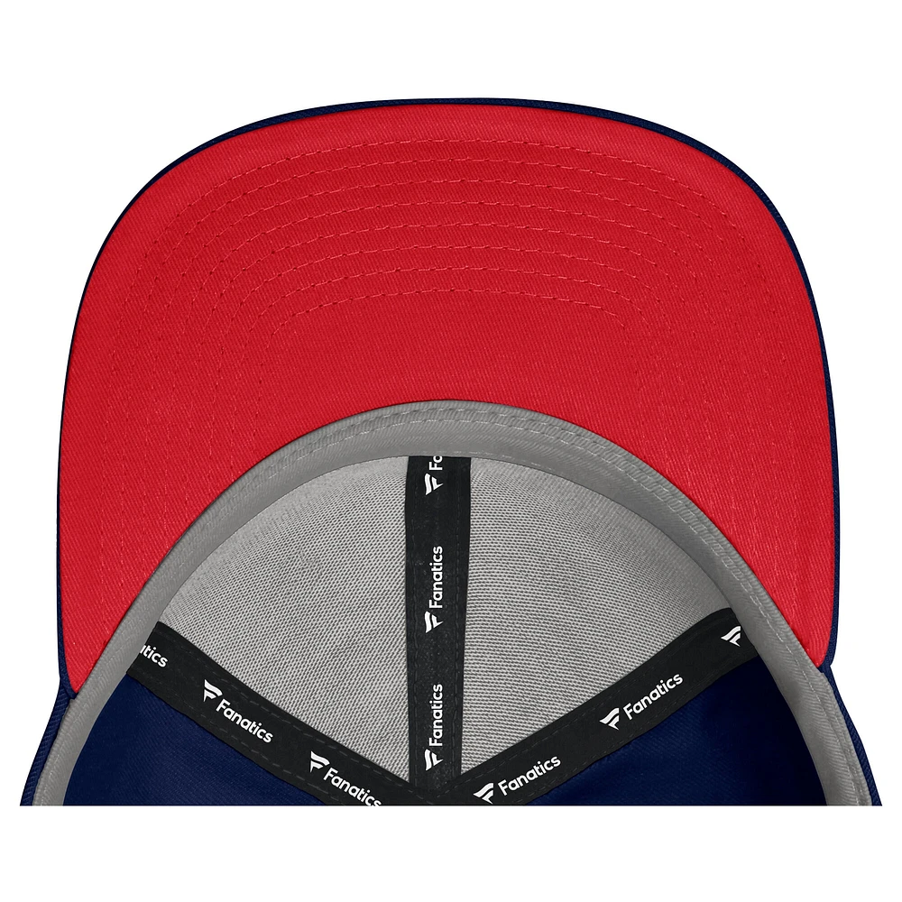 Men's Fanatics Navy/Red New York Rangers Authentic Pro Hometown Rink Foam Trucker Snapback Hat