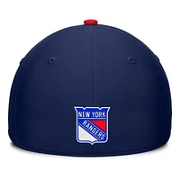 Men's Fanatics Navy/Red New York Rangers Authentic Pro Rink Team Code Flex Hat