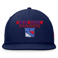 Men's Fanatics Navy New York Rangers Authentic Pro Prime Snapback Hat