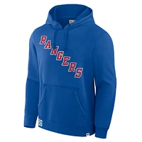 Sweat à capuche en polaire pour homme Fanatics Royal New York Rangers Decades Collection Tradition