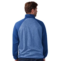 Men's G-III Sports by Carl Banks Blue New York Rangers Runners Raglan Full-Zip Track Jacket
