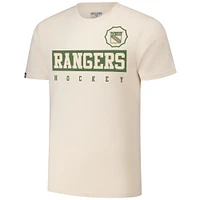 Men's Levelwear Adam Fox Khaki New York Rangers 2024 NHL Military Appreciation Richmond Delta Player Name & Number T-Shirt