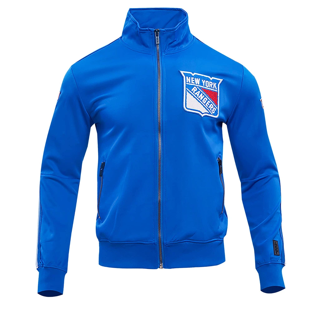 Men's Pro Standard Blue New York Rangers Classic Full-Zip Track Jacket