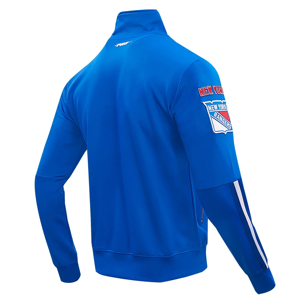 Men's Pro Standard Blue New York Rangers Classic Full-Zip Track Jacket